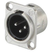 Main product image for Neutrik NC3MD-L-1 XLR "D" Series Panel Mount Mal 092-034